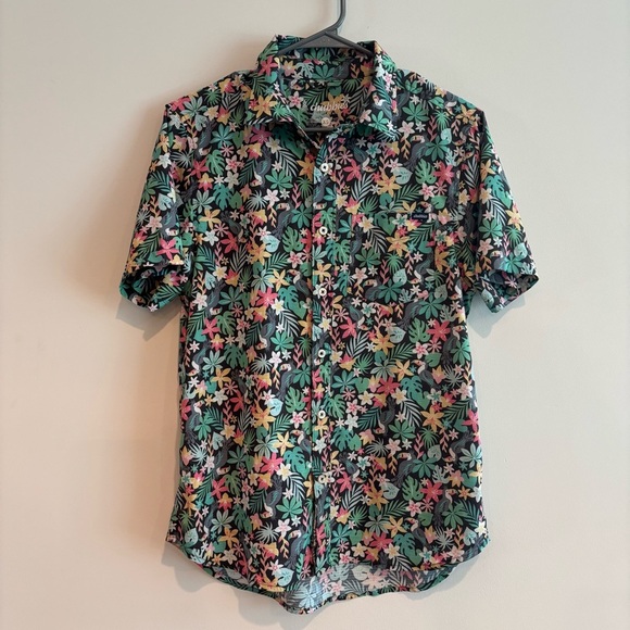 Chubbies The Bloomerang Floral BreezeTech Lightweight Button Up Shirt XS Beach - Picture 5 of 11